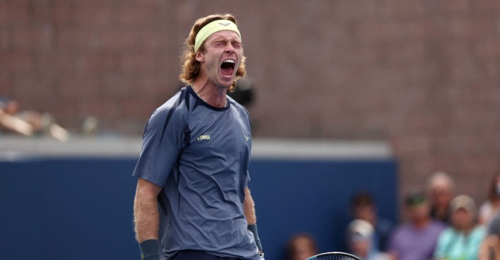 Tennisspieler Tristan Boyer während eines Matches