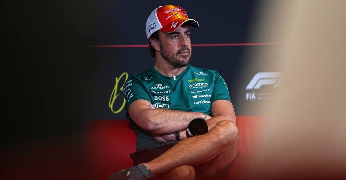 Fernando Alonso im Vorfeld des Barcelona-GPs