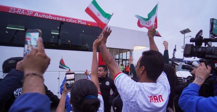 Fans verabschieden die iranische Nationalmannschaft zur WM 2026.