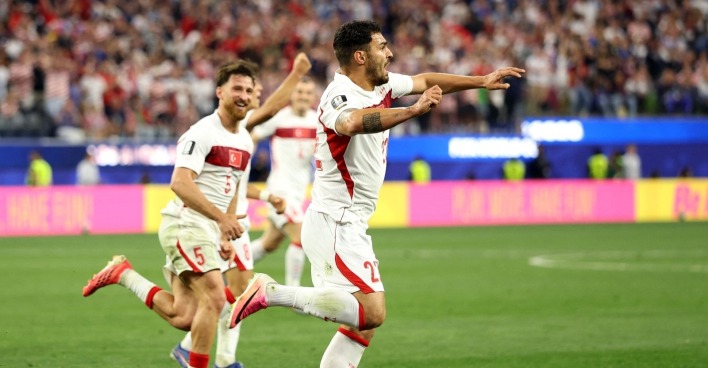 Türkei vs. USA: Kaan Ayhan mit seinem Last-Minute-Treffer.