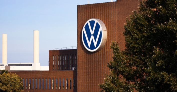 Außenansicht des Volkswagenwerkes in Wolfsburg