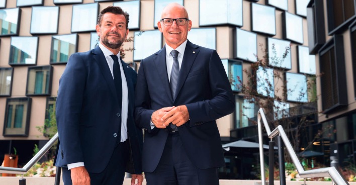 Landesdirektor Klaus Riener und Vorstandschef Ralph Müller