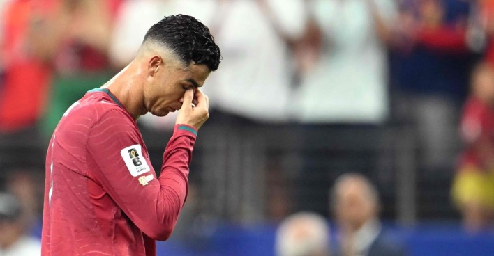 Cristiano Ronaldo war nach der Niederlage gegen Spanien ettäuscht.
