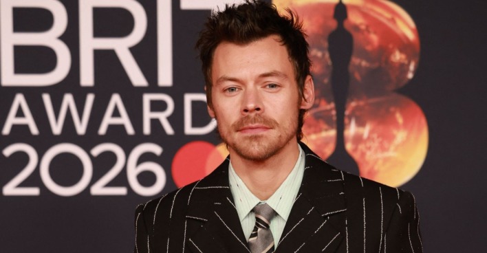 Harry Styles bei den BRIT Awards 2026. Der Sänger musste sein Konzert in São Paulo aufgrund eines gesundheitlichen Problems kurzfristig absagen.