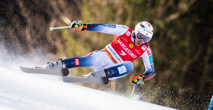 Henrik Kristoffersen im Slalom-Weltcup in Aktion. Der norwegische Ski-Weltmeister ist zum zweiten Mal Vater geworden und freut sich über Tochter Linnea.