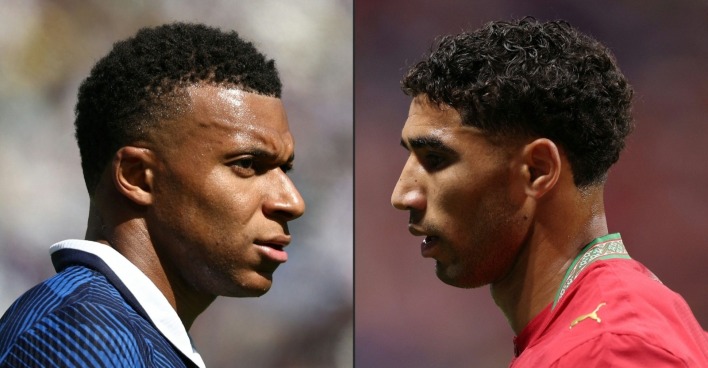 Kylian Mbappe vs. Achraf Hakimi: Top-Duell entscheidet über den Einzug ins Halbfinale.