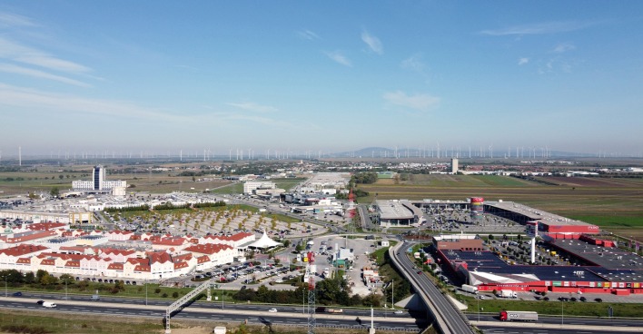 Luftaufnahme von Parndorf | Credit: Marktgemeinde Parndorf