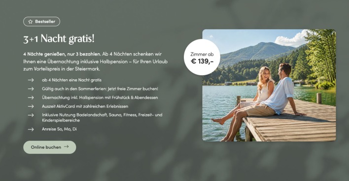 Werbeanzeige von Hotel Auszeit | Credit: Hotel Auszeit