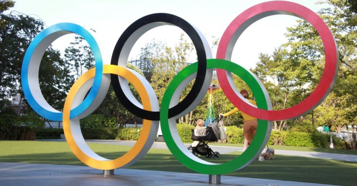 Olympische Ringe als Symbolbild zum Babyglück von Olympia-Medaillengewinnerin Alexandra Burghardt.