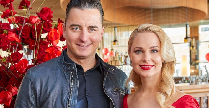 Andreas Gabalier und Silvia Schneider während ihrer Beziehung/Das Paar hat sich bei einem Interview kennegelernt