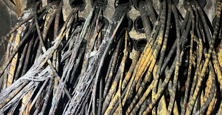 Kabelbrand bei der Wiener S-Bahn-Station Wien Praterstern