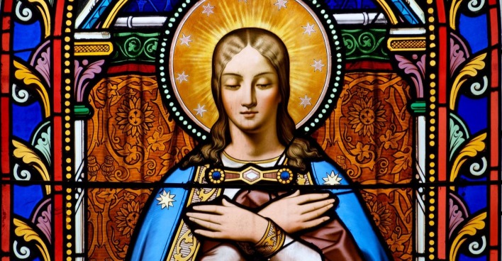 Abbild der Heiligen Maria aufgrund derer Mariä Himmelfahrt gefeiert wird
