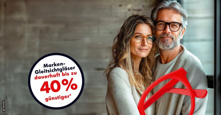 Frau und Mann mit Brille | Credit: Aigner United Optics