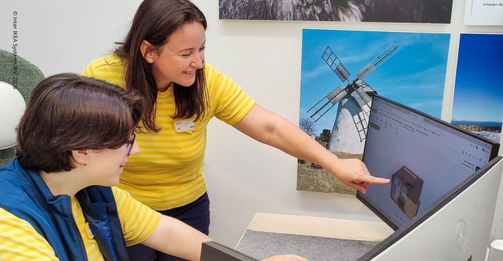 Angestellte bei der Raumplanung | Credit: IKEA