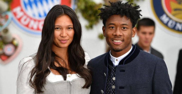 David Alaba und Shalimar Heppner gemeinsam bei einem öffentlichen Auftritt.