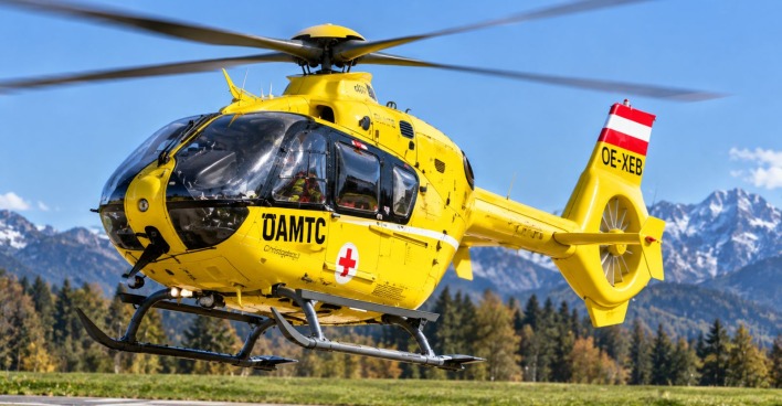 Notarzthubschrauber Christophorus 12 im Einsatz