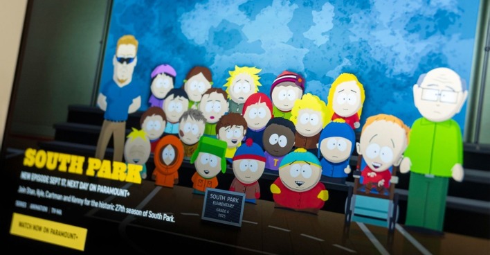 Charaktere der Serie South Park auf der Seite von Comedy Central