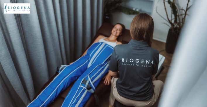 Frau bei Treatment | Credit: Biogena