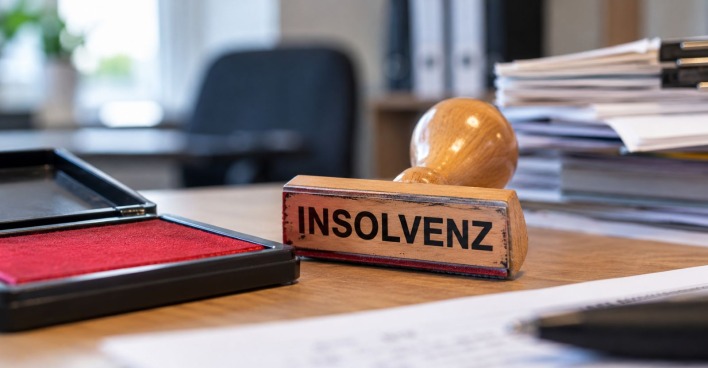 Stempel mit dem Wort Insolvenz