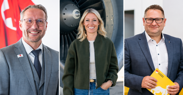 Markus Widlroither, Isabella Laimer und Wolfgang Mayer nebeneinander.