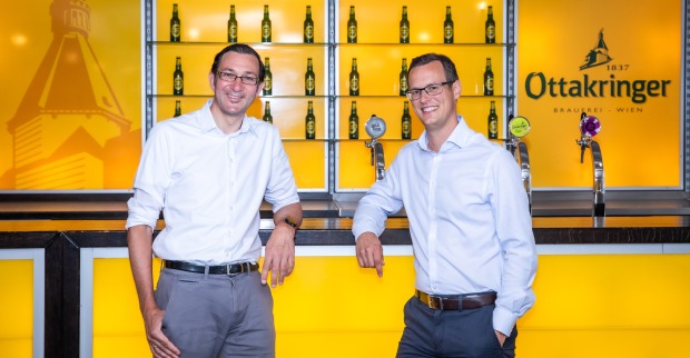 Die Ottakringer-Geschäftsführer Tobias Frank und Harald Mayer