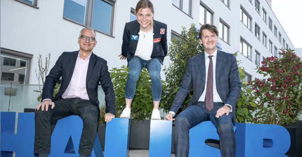 Beim Dreh des neuen Volksbank-Videos