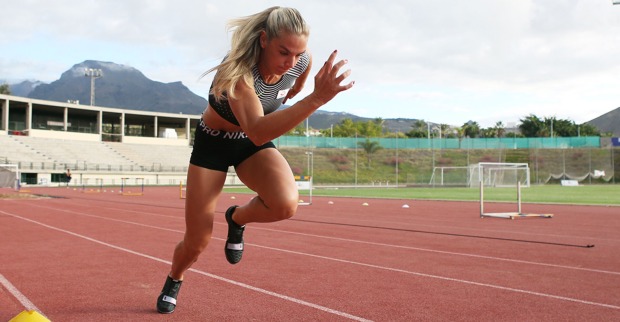 ÖOC-Athletin Ivona Dadic beim Sprintraining