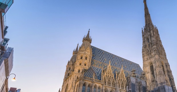 Blick vom Stephansplatz auf den Dom