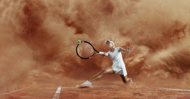 Tennisspielen