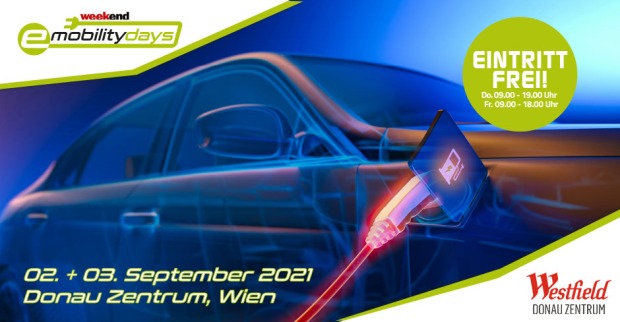 e-mobility-days am 2./3. September 2021 im Westfield Donau Zentrum in Wien | Credit: Weekend Verlag