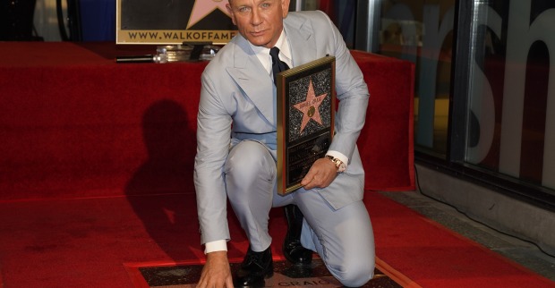 Daniel Craig mit seinem Stern am Walk of Fame