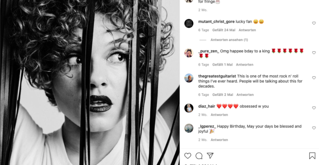 Ein Foto vom Instagram-Account von Sophia Urista