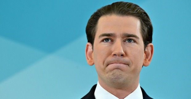 Sebastian Kurz bei seiner Rücktrittserklärung