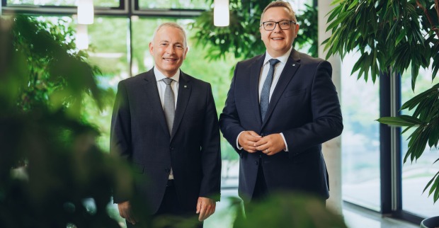 Das Vorstandsduo Christian Purrer und Martin Graf