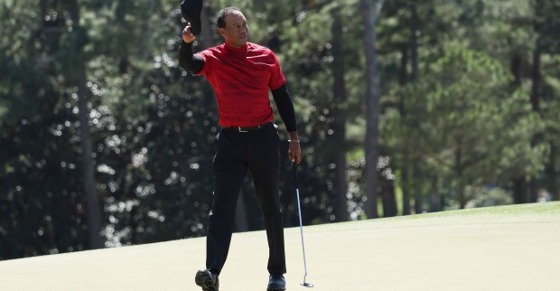 Tiger Woods am Golfplatz
