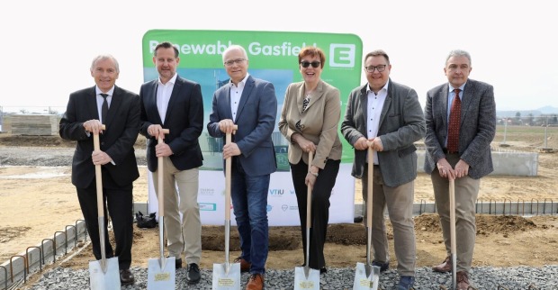 Der Spatenstich zur Errichtung der Wasserstoff-Anlage