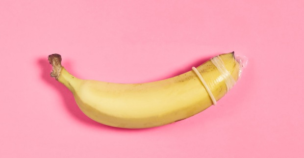 Banane mit Kondom