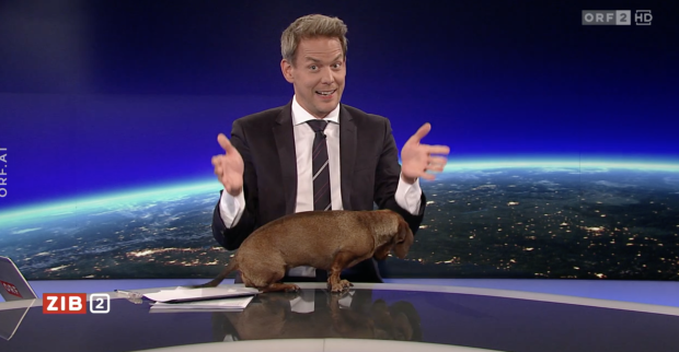 Martin Thür mit Dackel I Credit: Screenshot/ORF