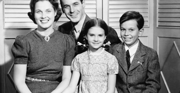 Klassische Familie mit Vater, Mutter, Kinder