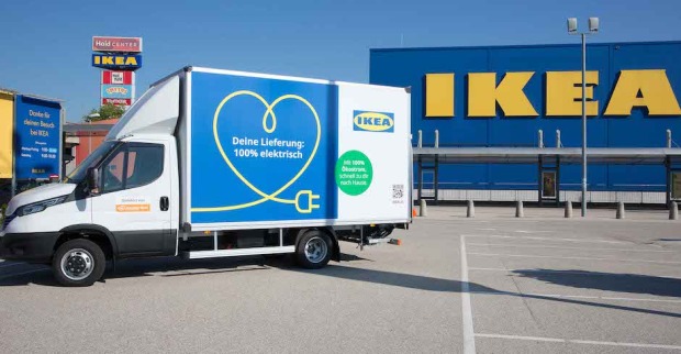 E-Lieferwagen vor Ikea | Credit: Ikea