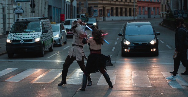 Star-Wars-Krieger am Gürtel | Credit: FRB Media-Christopher Blank