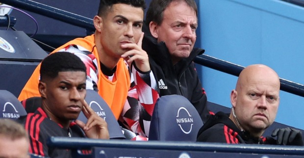 Cristiano Ronaldo mit ernstem Gesicht