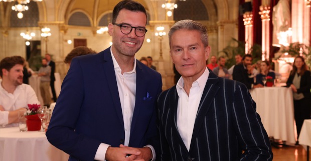 Himmer und Haider im Festsaal des Wiener Rathauses | Credit: Katharina Schiffl