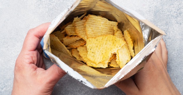 Eine Tüte mit Chips