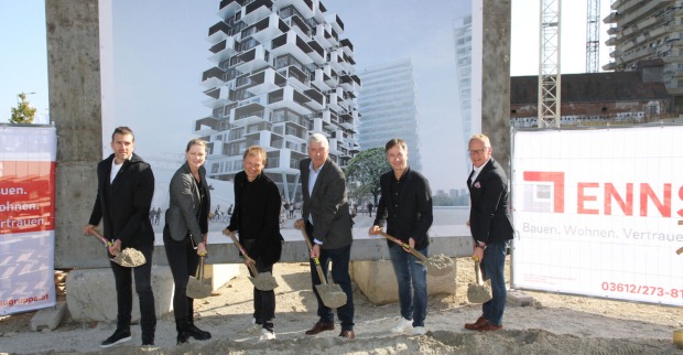 Spatenstich zum Bauteil 2 im Quartier 1 im neuen Stadtviertel Reininghaus