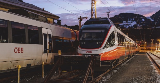 Ein Zug der ÖBB