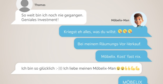 Möbelix Chat Werbung