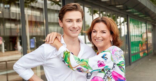 Claudia Obert mit ihrem Freund Max Suhr.