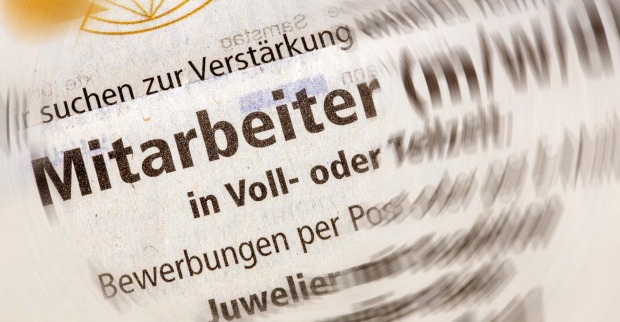 Stelleninserat in einer Zeitung