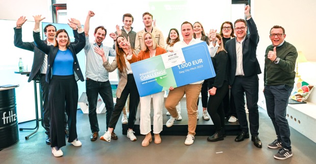 Fünf Jungfirmen präsentierten sich beim größten Startup-Wettbewerb Österreichs, der #glaubandich Challenge, in der Dornbirner Postgarage.